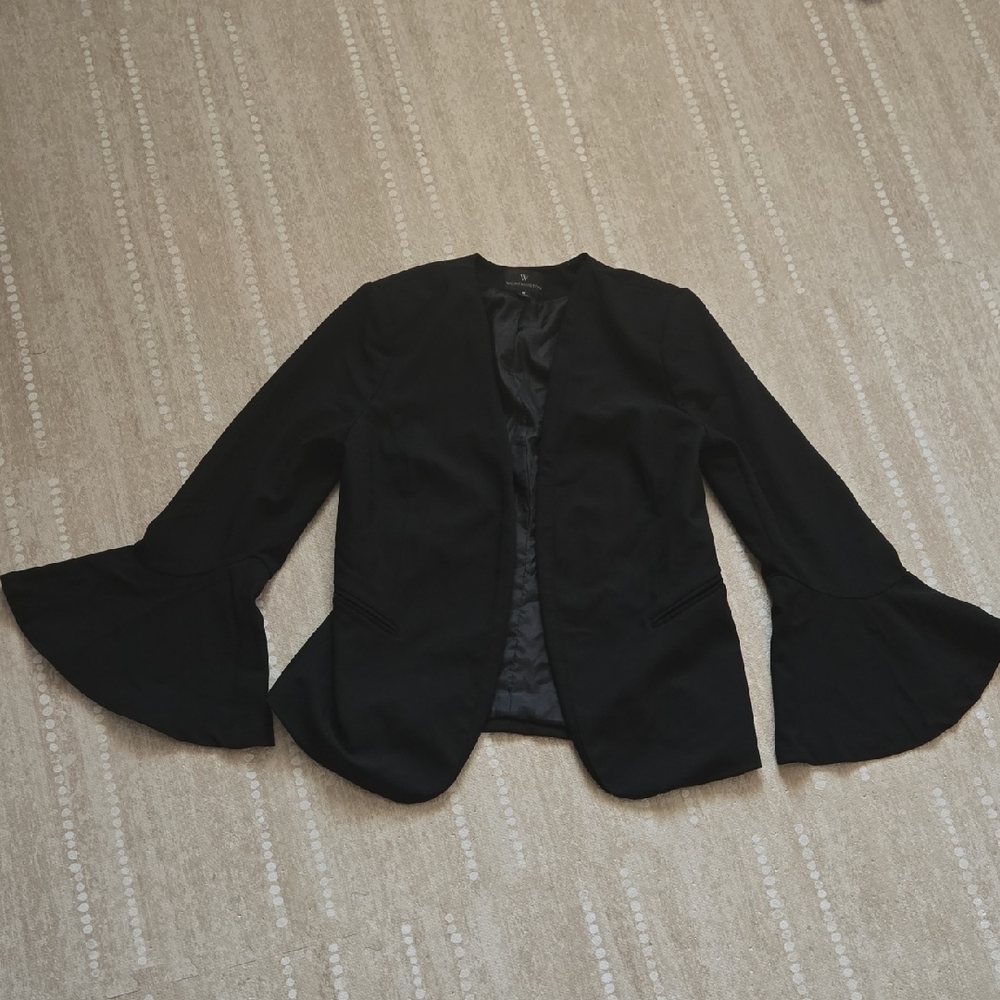 Worthington Black Blazer Flare Sleeved